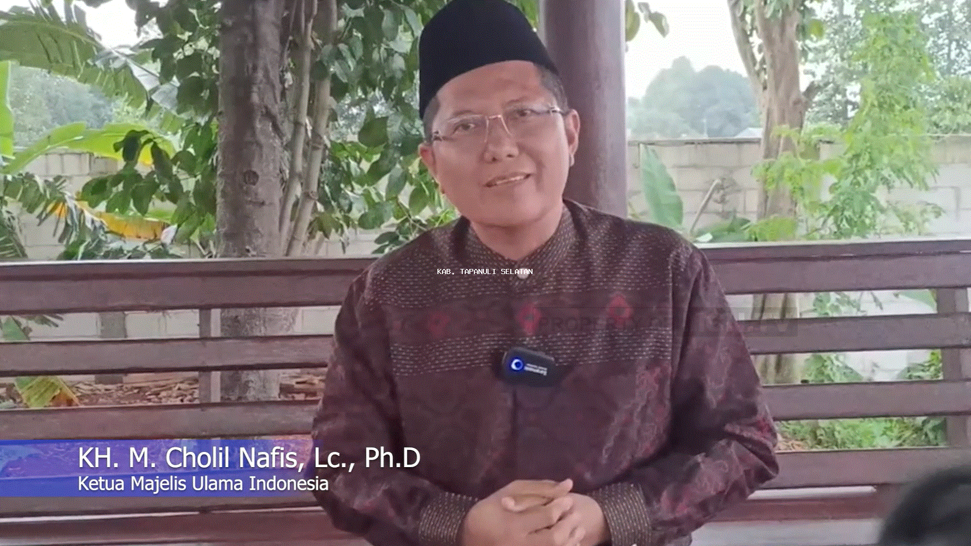 Ucapan Selamat Hari Ulang Tahun (MILAD) ke-72 dari Ketua MUI Pusat untuk Kabupaten Tapanuli Selatan