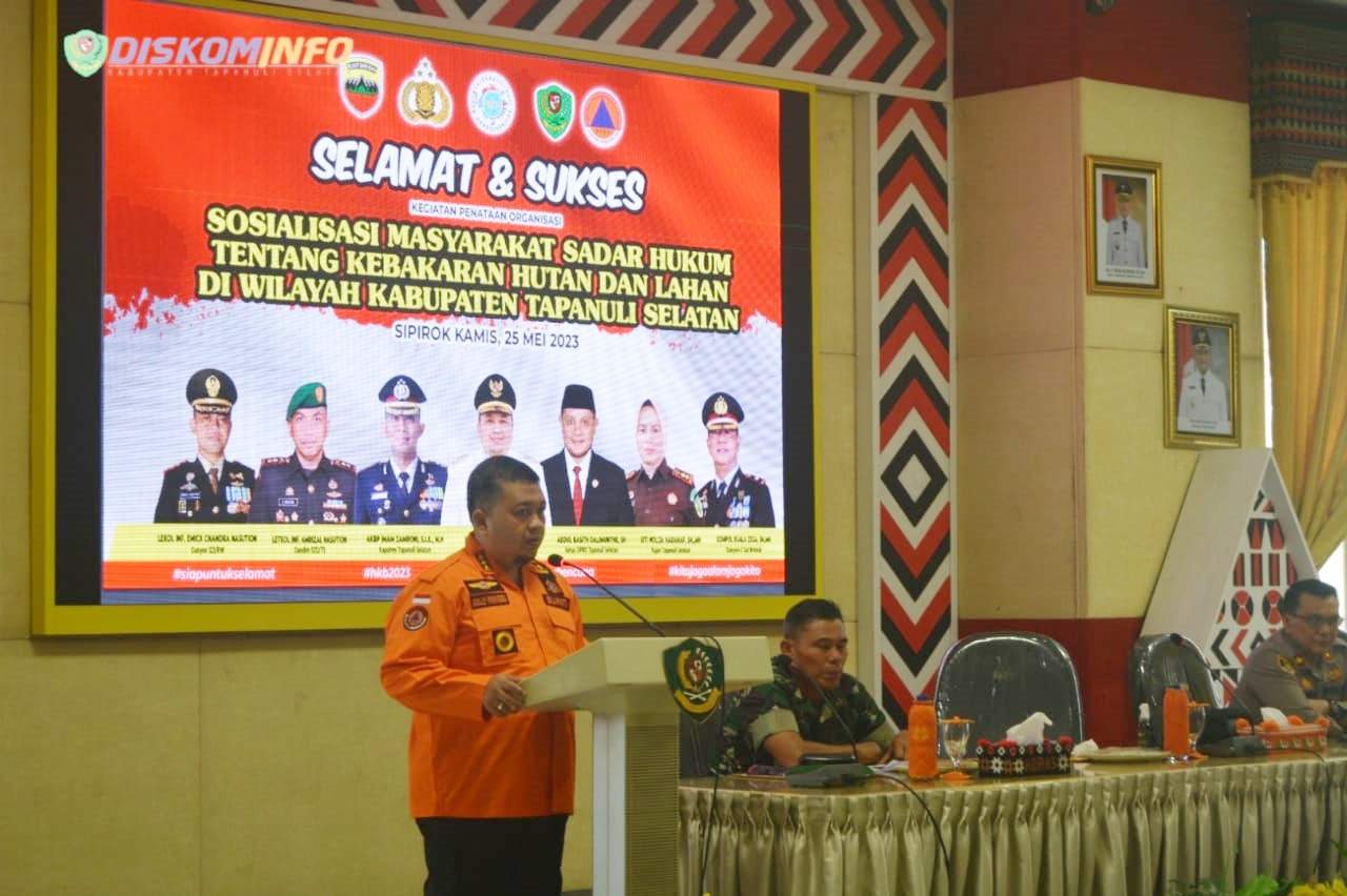 Bupati Tapsel Himbau Warganya Jangan Bakar Hutan dan Lahan