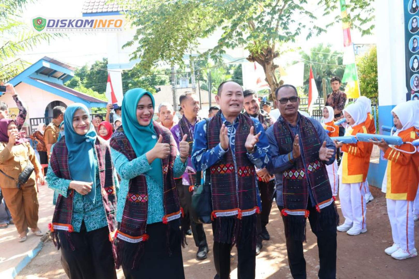 Ketua TP PKK Tapsel Sambut Kunjungan Tim Evaluasi Desa Binaan Provinsi Sumatera Utara