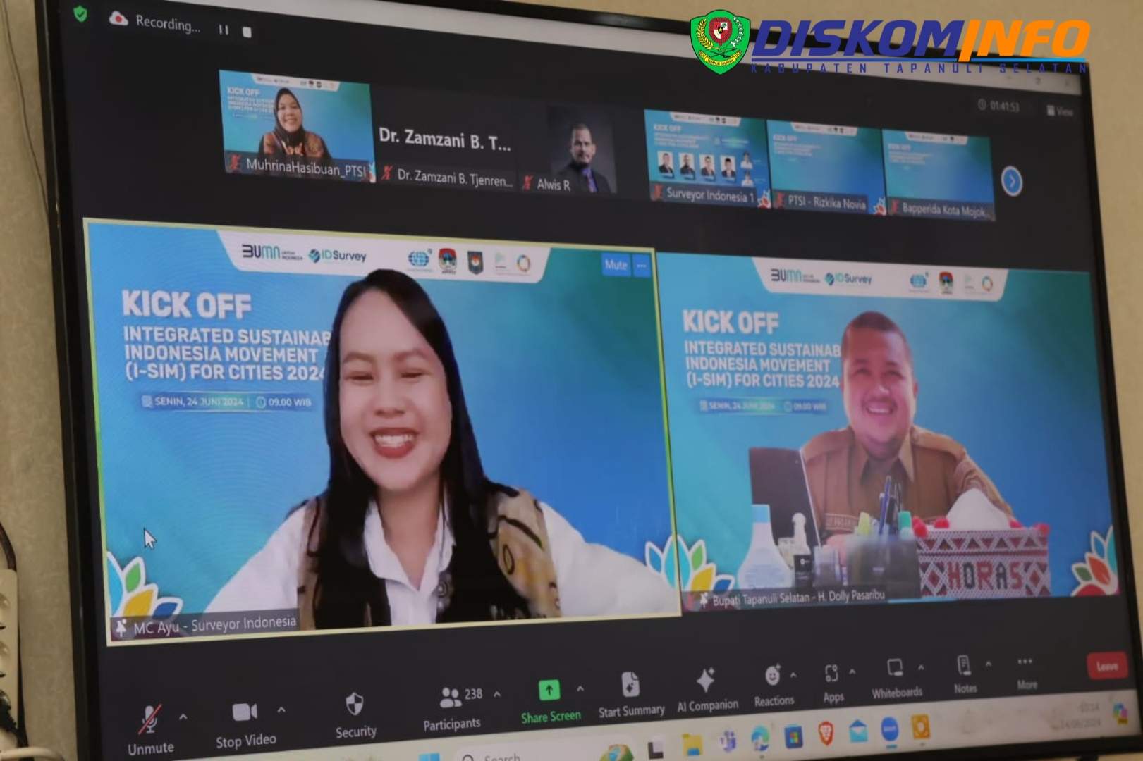 Sukses Diajang I-SIM SDG's For Regencies 2023, Bupati Tapsel Diminta Jadi Pembicara Dihadapan Wali Kota se-Indonesia