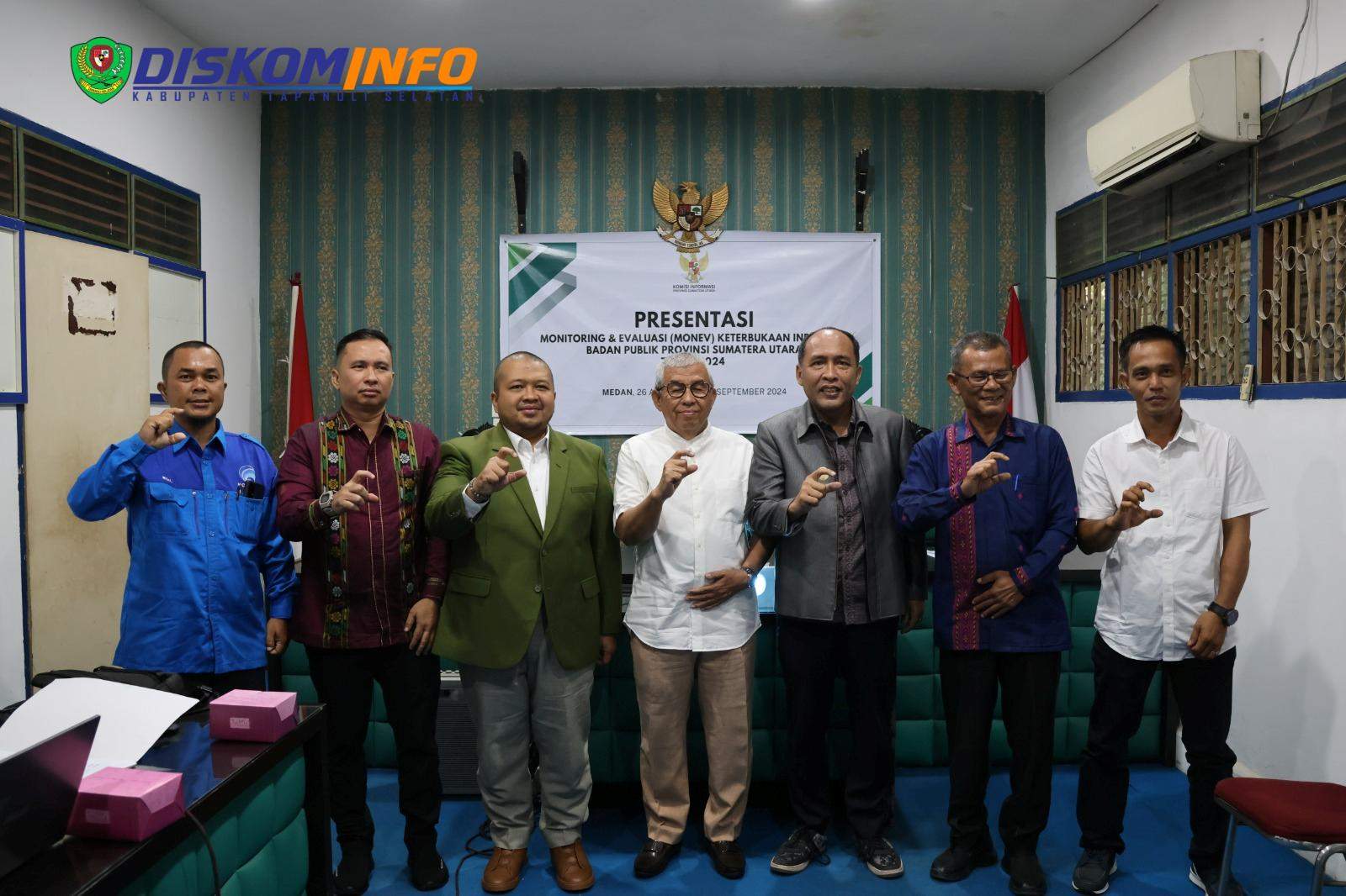 Monev KIP 2024, Ketua KI Provsu Apresiasi Bupati Tapsel