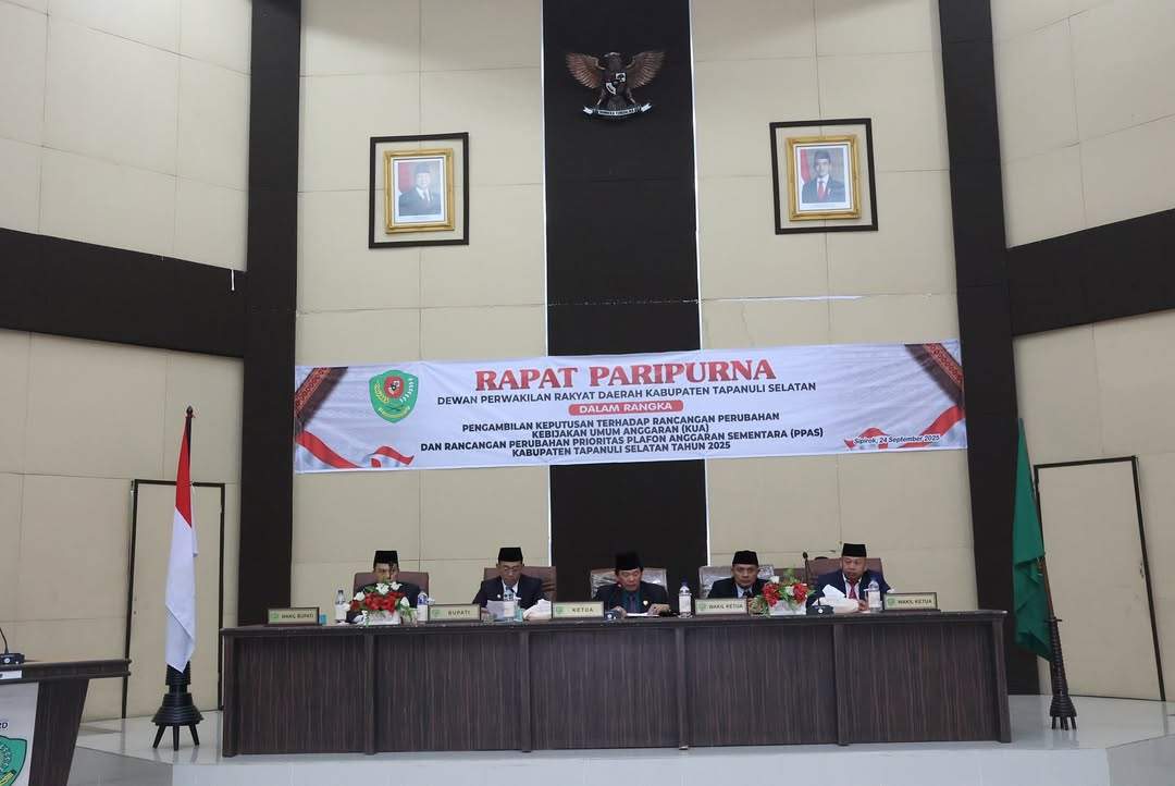 Pemkab Tapsel dan DPRD Sepakati Perubahan KUA-PPAS 2025