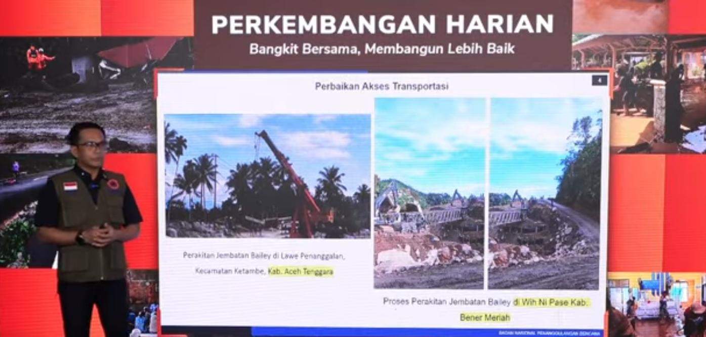 BNPB: Akses Jalan Mulai Pulih, Kesiapan Sekolah Jadi Perhatian Utama Pascabencana Sumatra