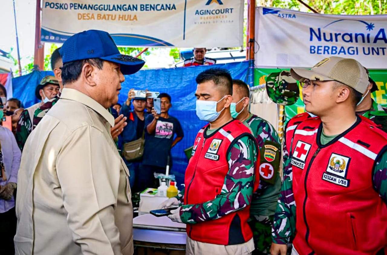 Kesehatan Warga Prioritas, Presiden Tinjau Penanganan Medis Pascabencana di Tapanuli Selatan