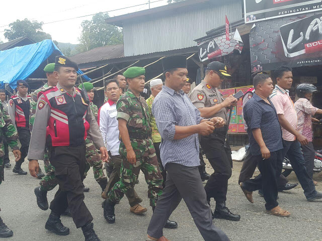 Polres Tapsel dan Kodim 0212/TS Gelar Patroli Jarak Jauh